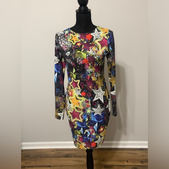 ASOS Starry Night Open Back Dress. Size 10 Med - Picture 1 of 3